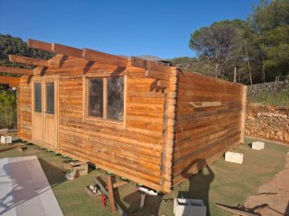 Caseta de madera de 30m2 para campo o parcela