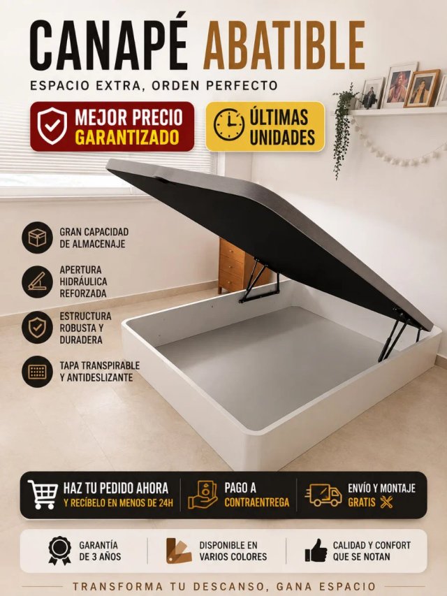 Canape abatible en oferta