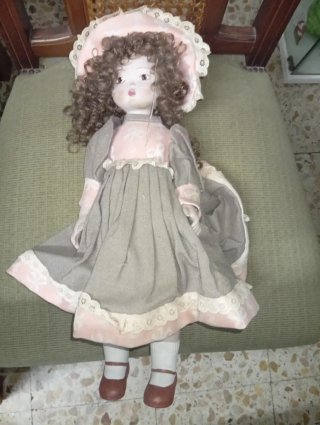 Muñeca Porcelana Vintage Victoriana