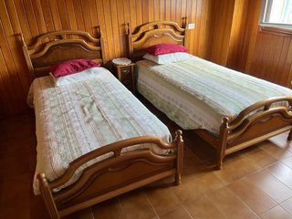 Cama individual 90cm con somier y colchón