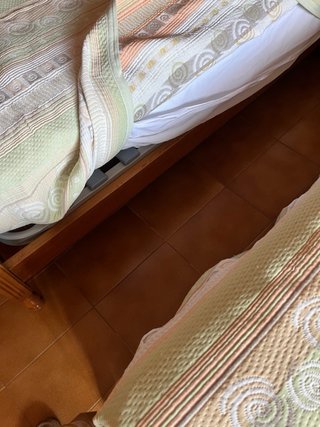 Cama individual 90cm con somier y colchón