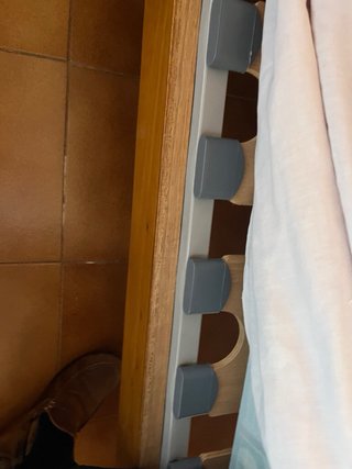 Cama individual 90cm con somier y colchón
