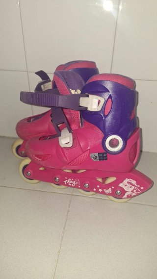 Patines Oxelo Talla 30-32 Rosa/Morado