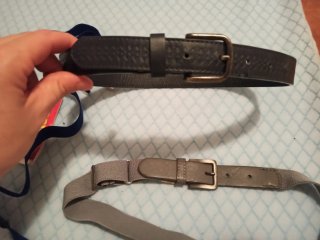 Cinturones gris y Azul