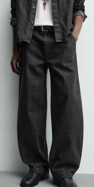 Pantalón denim barrel fit