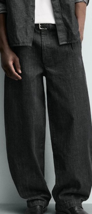 Pantalón denim barrel fit