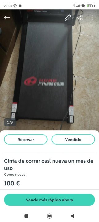Cinta de correr Fitness Code casi nueva