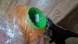 Bobina hilo remallar naranja
