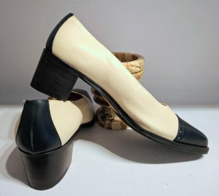 Scarpe eleganti bicolore n. 36.5