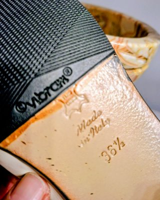 Scarpe eleganti bicolore n. 36.5