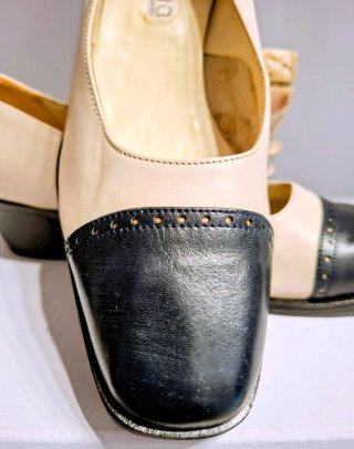 Scarpe eleganti bicolore n. 36.5