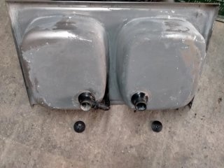 Fregadero doble acero inoxidable