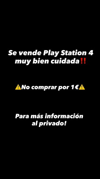PS4 (PlayStation 4) Muy Cuidada
