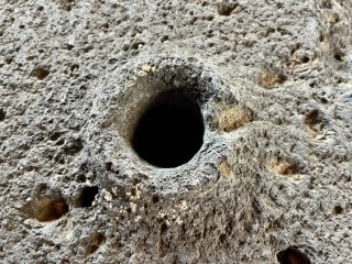 Piedra de molino romana basalto