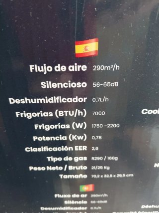 Aire Acondicionado Portátil Infiniton Blanco