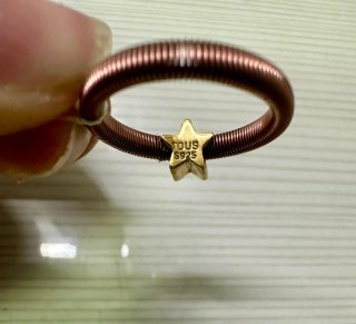 Anillo TOUS Plata y Oro Estrella - Sin estrenar