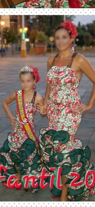 Traje Flamenca Mujer y Niña Flores