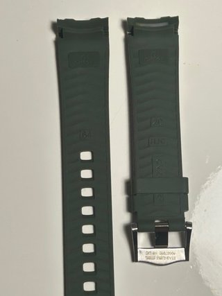 Correa Caucho Omega by Swatch color verde.