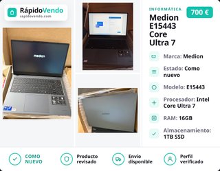 Medion E15443 Intel Core Ultra 7 16GB 1TB