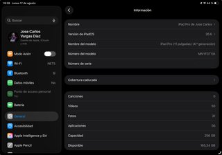 iPad Pro 2022 256GB Wifi + Cellular Plata