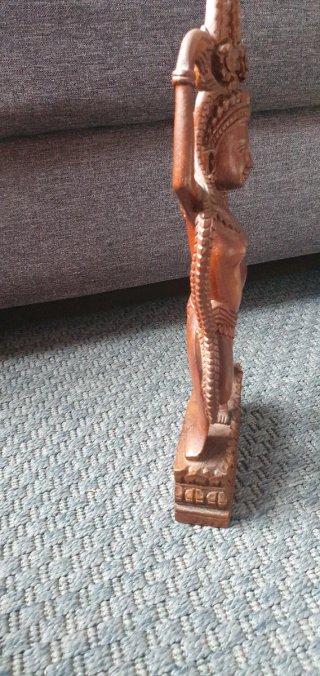 Figura Bailarina Apsara Camboya Madera