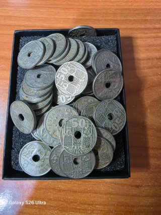 41 Monedas 50 Céntimos Franco 1949 Estrella 56