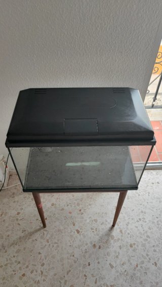 Acuario 60L cristal y plástico
