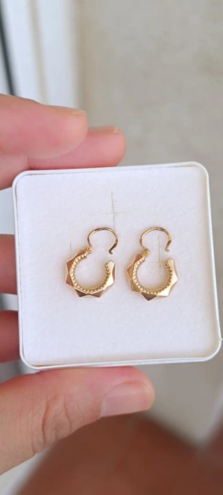Pendientes Aro Vintage Oro 18k