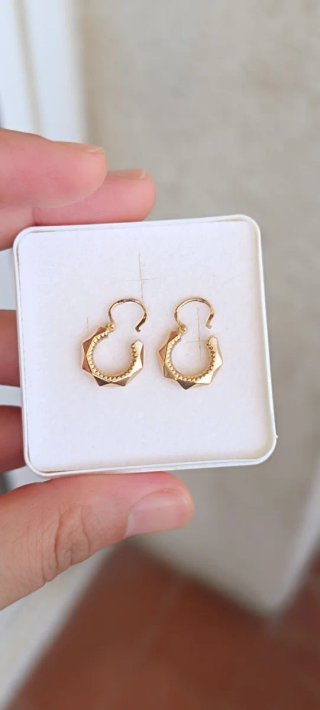 Pendientes Aro Vintage Oro 18k