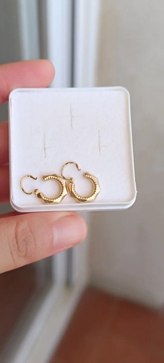Pendientes Aro Vintage Oro 18k