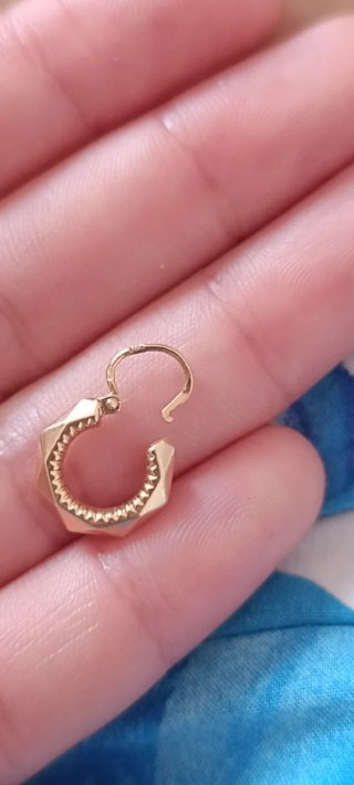 Pendientes Aro Vintage Oro 18k
