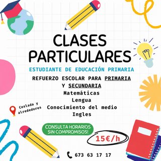 Clases particulares / refuerzo escolar - Coslada