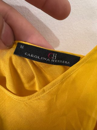 Vestido amarillo Carolina Herrera