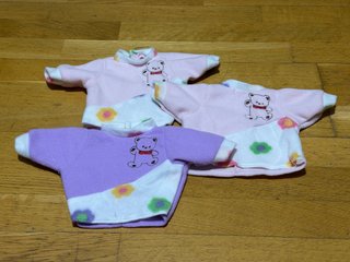 Pack 3 camisetas pijama bebé reborn