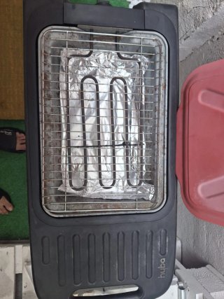 Barbacoa Eléctrica Negra y Roja