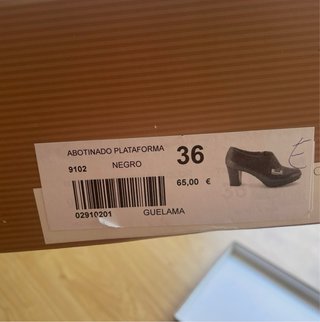 Zapatos tacón negros fabricación española