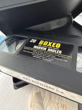 2 Cintas VHS Boxeo: Hagler y Liston