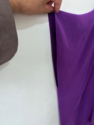 Vestido Morado Carolina Herrera Talla Única