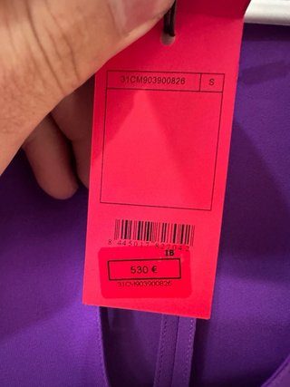 Vestido Morado Carolina Herrera Talla Única