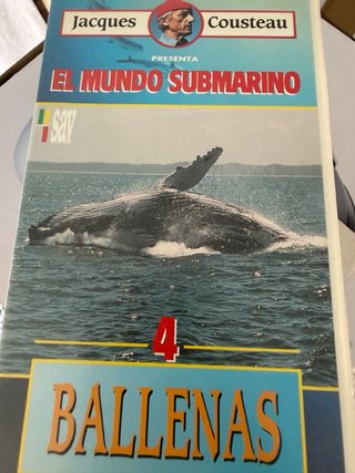Cintas VHS Jacques Cousteau (4 uds)