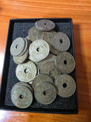 31 Monedas 50 Céntimos Franco 1949 Estrella 53