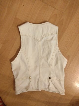 Chaleco blanco Mango Talla S