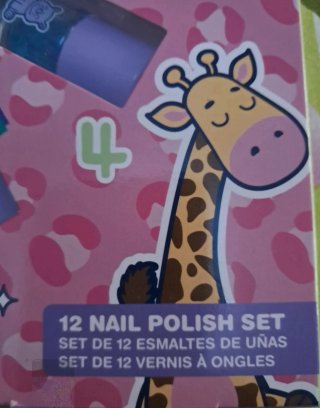 Set 12 pinturas de uñas para niñas
