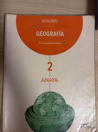 Geografía, 2 Bachillerato