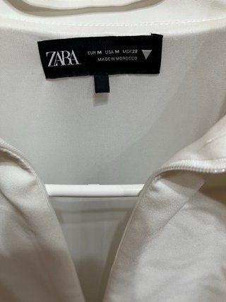 Vestido Blanco Zara Talla M Nuevo