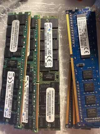 Memorias RAM DDR3 ECC Servidor (32GB Lote 8x4GB)x2