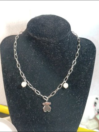 Conjunto Acero Plateado Diseño Ositos (3 pcs)