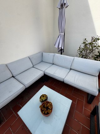 Conjunto Muebles Jardín Gris