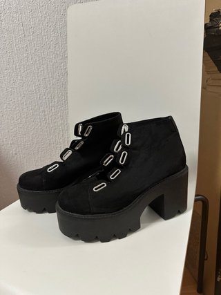 Botines Pull&Bear negros plataforma