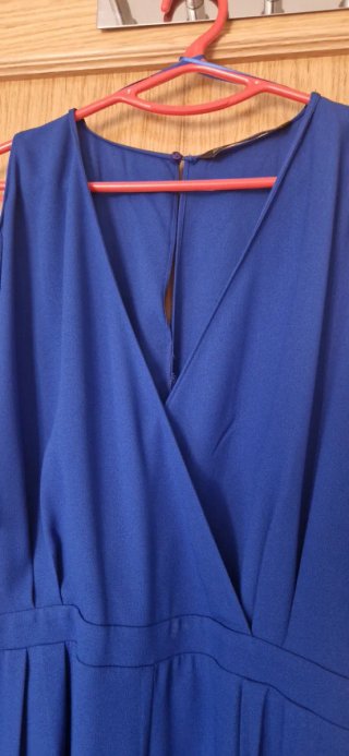 Mono corto Zara, azul eléctrico, Talla M.